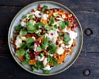Roasted butternut pumpkin with chickpeas and tahini mandarin yoghurt – recipe