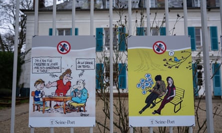 Signs outside the village school.