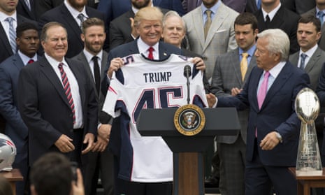 Donald Trump awarded Super Bowl ring by New England Patriots | New England Patriots | The Guardian