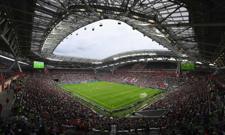 Mexico play Russia at Kazan Arena.