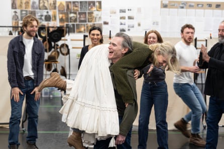 ‘A little more human’ … Billy Crudup and Denise Gough in rehearsals.