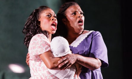 Chrystal E. Williams as Charlie’s first wife, Rebecca Parker, and Angela Brown as Charlie’s mother, Addie Parker in the world premiere of Charlie Parker’s Yardbird.