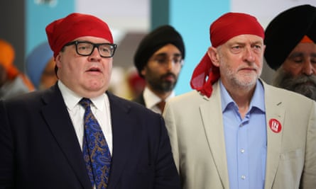 Watson and Corbyn visit a Sikh temple.