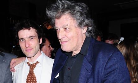 ‘Lobbing grenades’ … Ed Stoppard with his father Tom at the opening night of Arcadia in 2009.