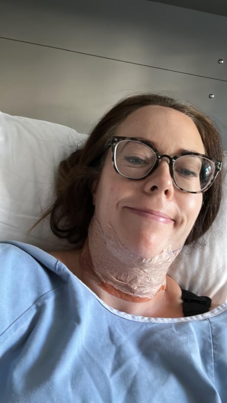 Lucy Argent, post-surgery