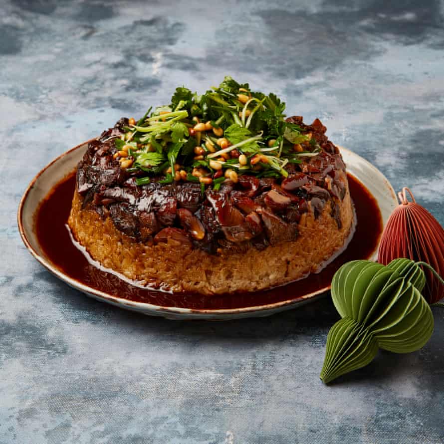 Yotam Ottolenghi's party glued rice cake.