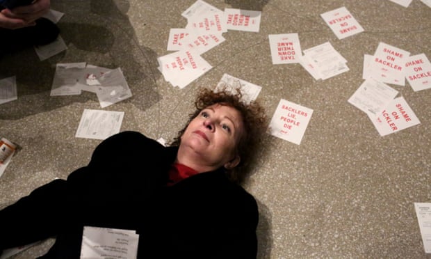 The ‘die-in' Nan Goldin staged at the Guggenheim in February