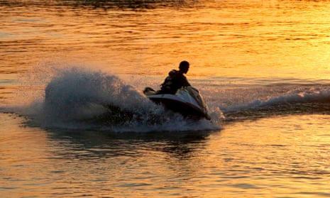 A Scottish man has been jailed for breaching Covid rules after riding a jet ski from Scotland to the Isle of man to see his new girlfriend. 