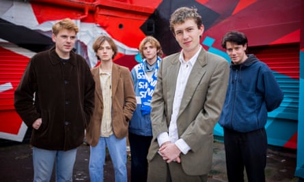 Honte. De gauche à droite, Eddie Green, Sean Coyle-Smith, Charlie Forbes, Charlie Steen et Josh Finerty.