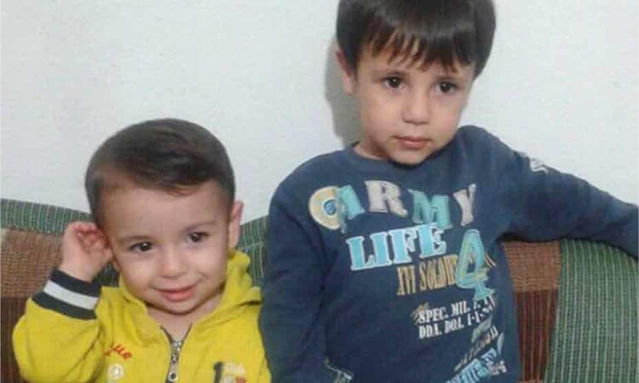 Alan Kurdi, 3, and his brother, Galip, 5