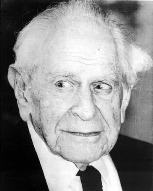 Karl Popper, dont les écrits ont eu une influence clé sur la réflexion de Soros sur la