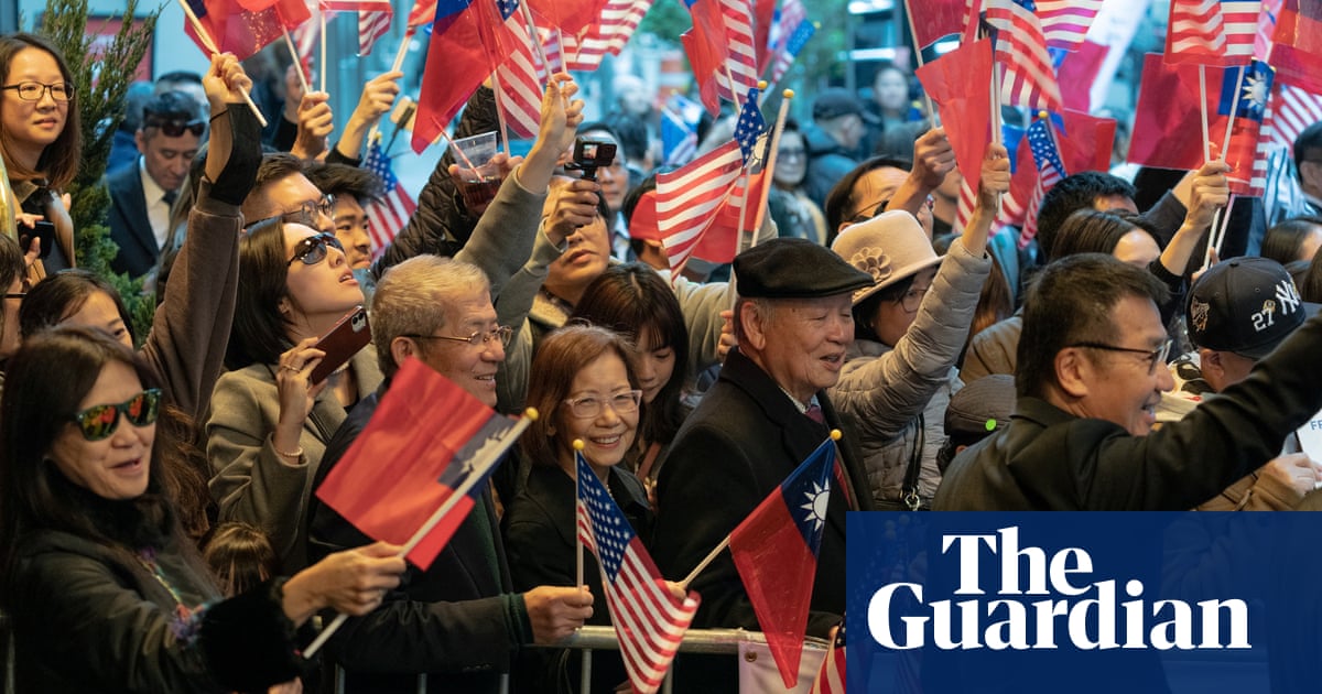 Taiwan president greeted by crowds of fans and protesters in New York