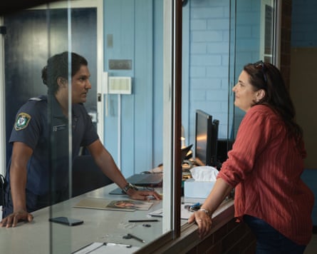 Rudi Dharmalingam as Jay Rajeswaran and Morgana O’Reilly as Joni Grey in Playing Gracie Darling.