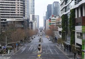 Melbourne S Empty Streets Under Lockdown And Curfew In Pictures Australia News The Guardian