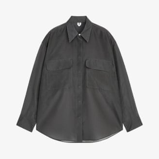 Arket silk organza shirt.