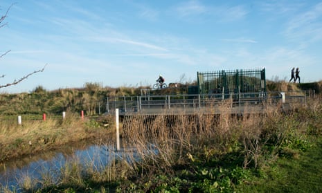 A sluice to allow sewage and waste water to flow into the sea at Whitstable, Kent. 