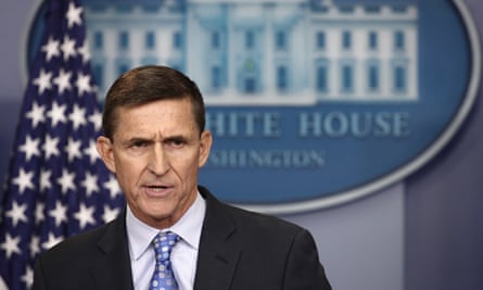Michael Flynn in February 2017. The retired general was a trusted Trump surrogate on the campaign trail in 2016.