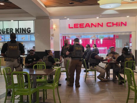 Immigration enforcement officers at Atlanta airport.
