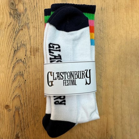 The Glastonbury festival sock