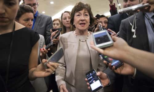 Republican bill looks doomed as Collins says no