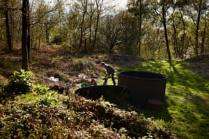 An n 8ft ring kiln in woodland