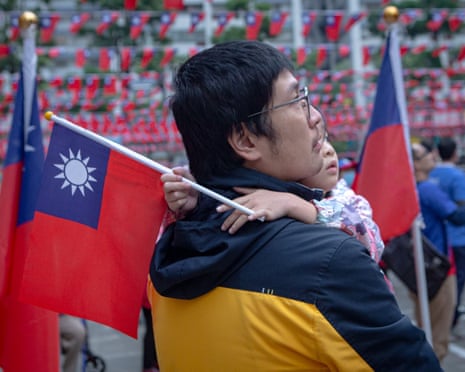 People celebrate the new year in Kaohsiung, Taiwan