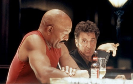 Jim Brown with Al Pacino in Oliver Stone’s football drama Any Given Sunday, 1999.