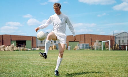 Jack Charlton in training at Leeds United in 1969.