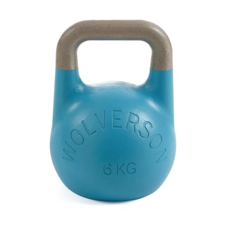 Wolverson Competition Kettlebell, 6kg version in blue.