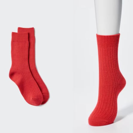 uniqlo womens HEATTECH Socks Ribbed