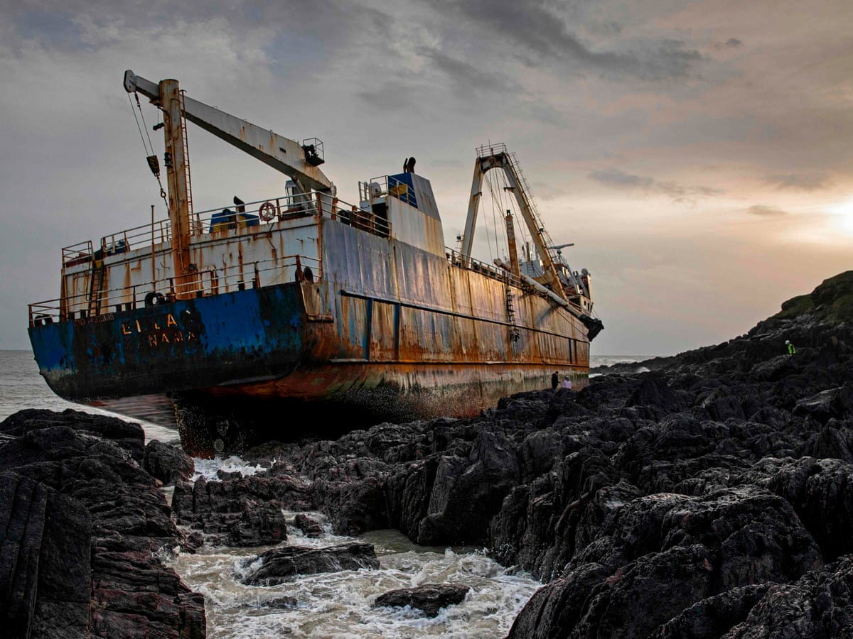 Irish contractors get first look at grounded 'ghost ship' MV Alta | Ireland | The Guardian