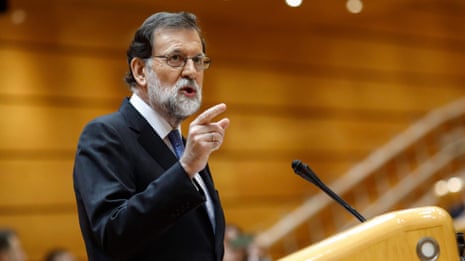Mariano Rajoy requests powers to dismiss Catalan government – video