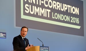 David Cameron speaks to anti-corruption summit