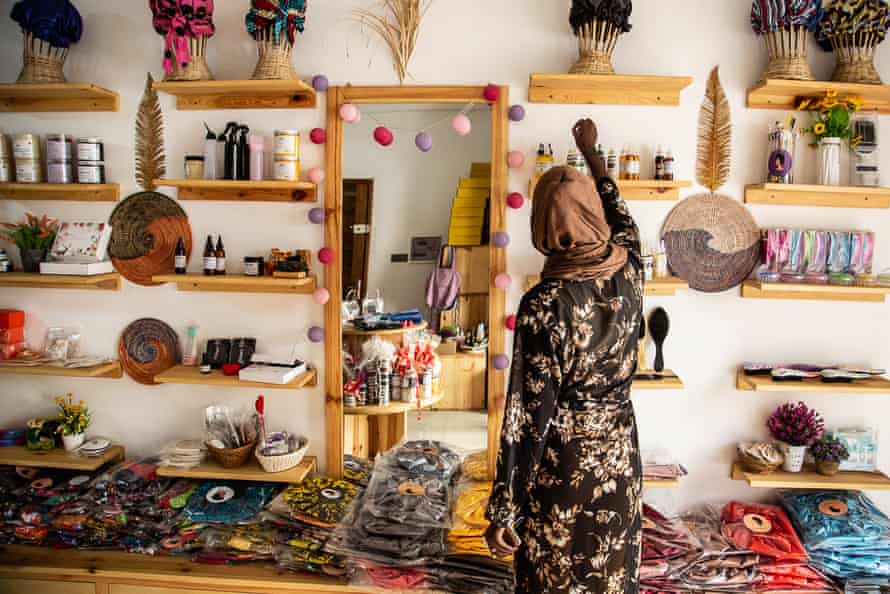 Alimatou Sadiya, manager of Afro Feewi in Dakar, Senegal, 21 April 2021