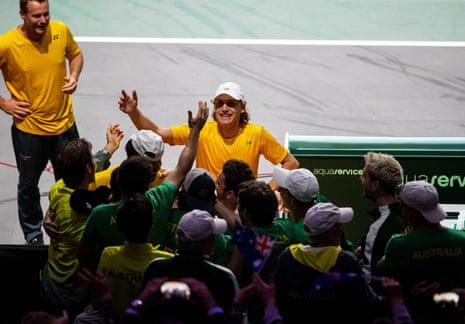 Jordan Thompson and Max Purcell of Australia after their win.