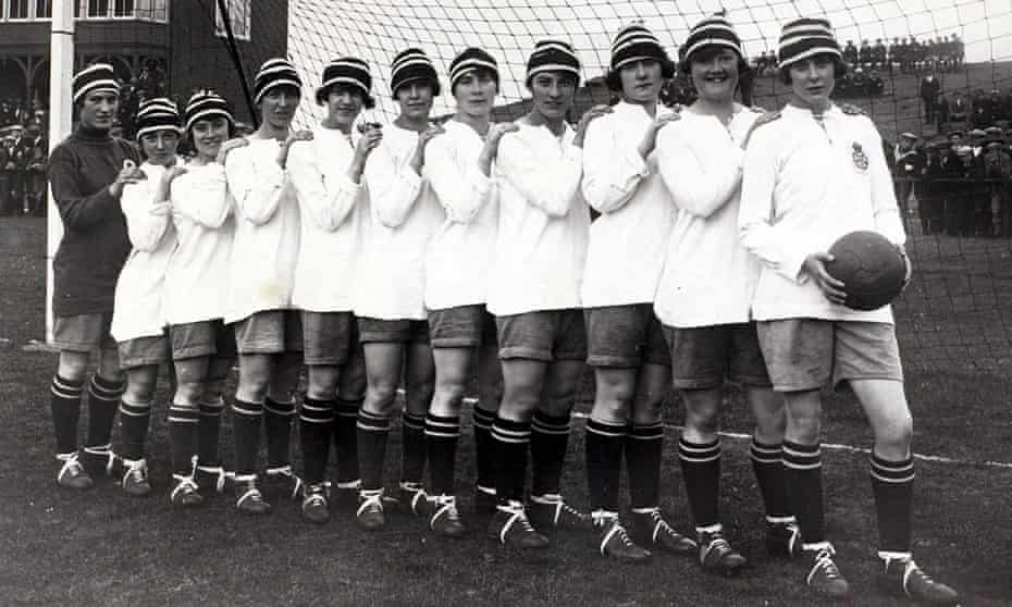 Dick Kerr International Ladies AFC, undefeated British champions, 1920-21.