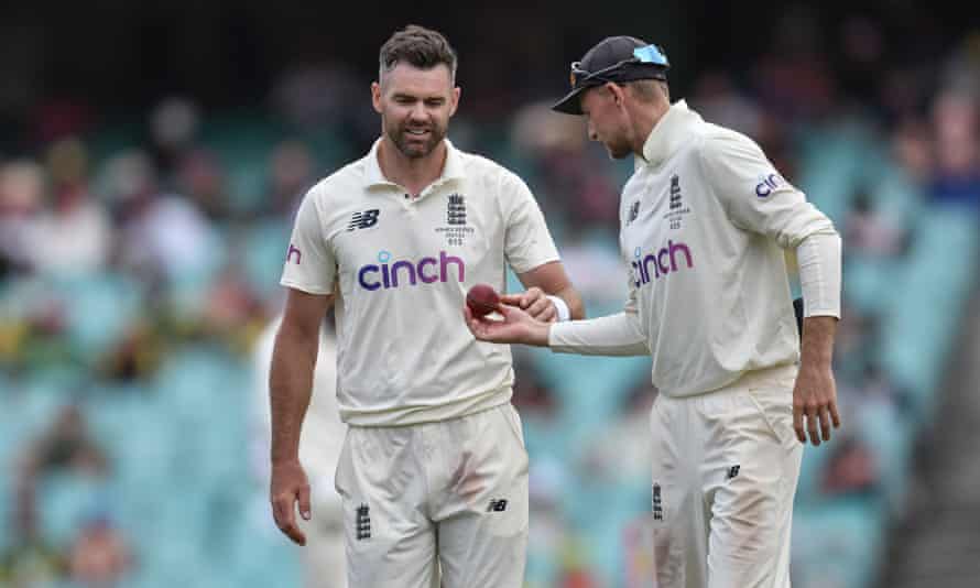 Jimmy Anderson and Joe Root during the recent Ashes