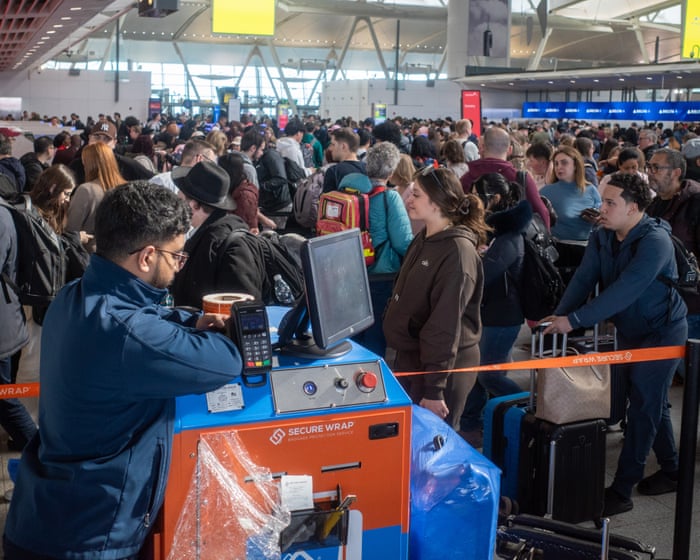 Nearly 500 airport security staff quit as DHS shutdown hits nearly six weeks with no end in sight – US politics live