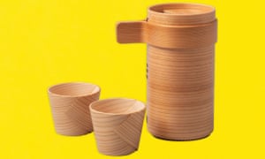 Magewappa bentwood sake set