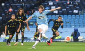 Manchester City Return In Style As Arsenal Pay For David Luiz S Errors Football The Guardian