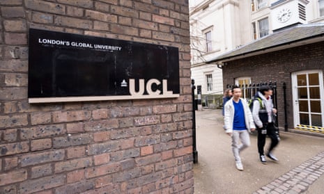 The main entrance to UCL, University College London