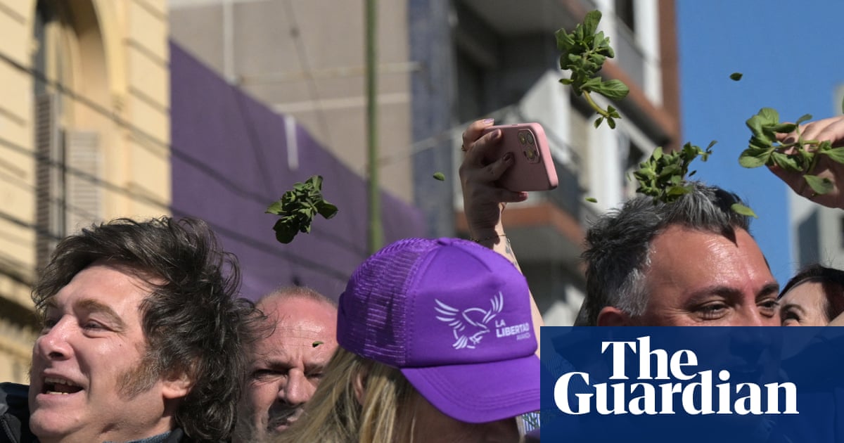 Argentina’s president Milei pelted with rocks on campaign trail amid corruption scandal linked to sister