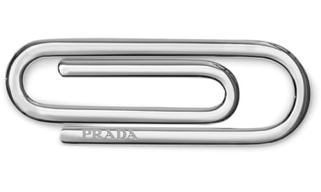 Is the $185 Prada 'paperclip' fashion's latest mundane must-have? | Prada |  The Guardian