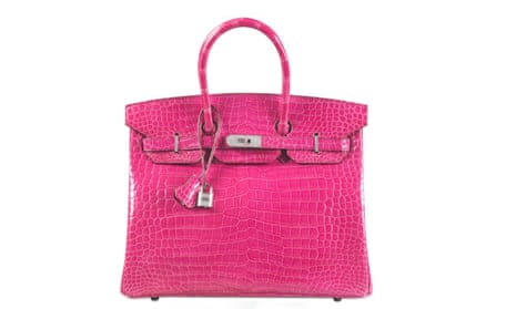 A bright pink Hermes Birkin bag