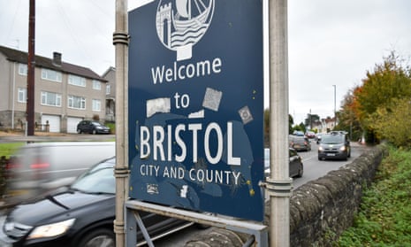 A 'Welcome to Bristol' sign