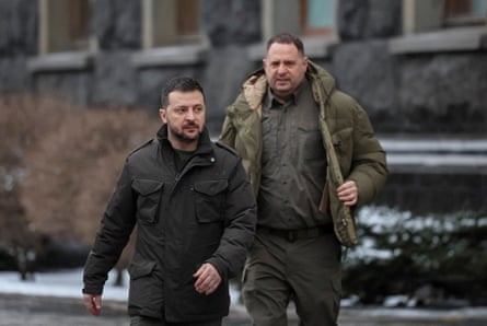 Volodymyr Zelenskyy and Andriy Yermak