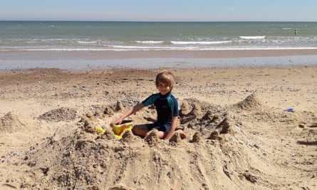 Ted sandcastle beach at Sea Palling.