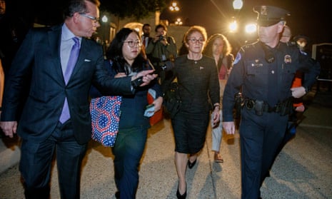 Marie Yovanovitch departs the US Capitol in Washington DC on 11 October 2019. 