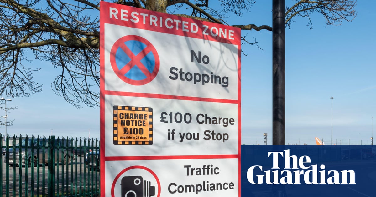 Stung with a parking fine for an 18-second airport stop to tackle a wasp