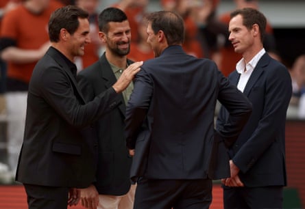 Roger Federer, Novak Djokovic and Andy Murray meet Rafael Nadal in Paris.